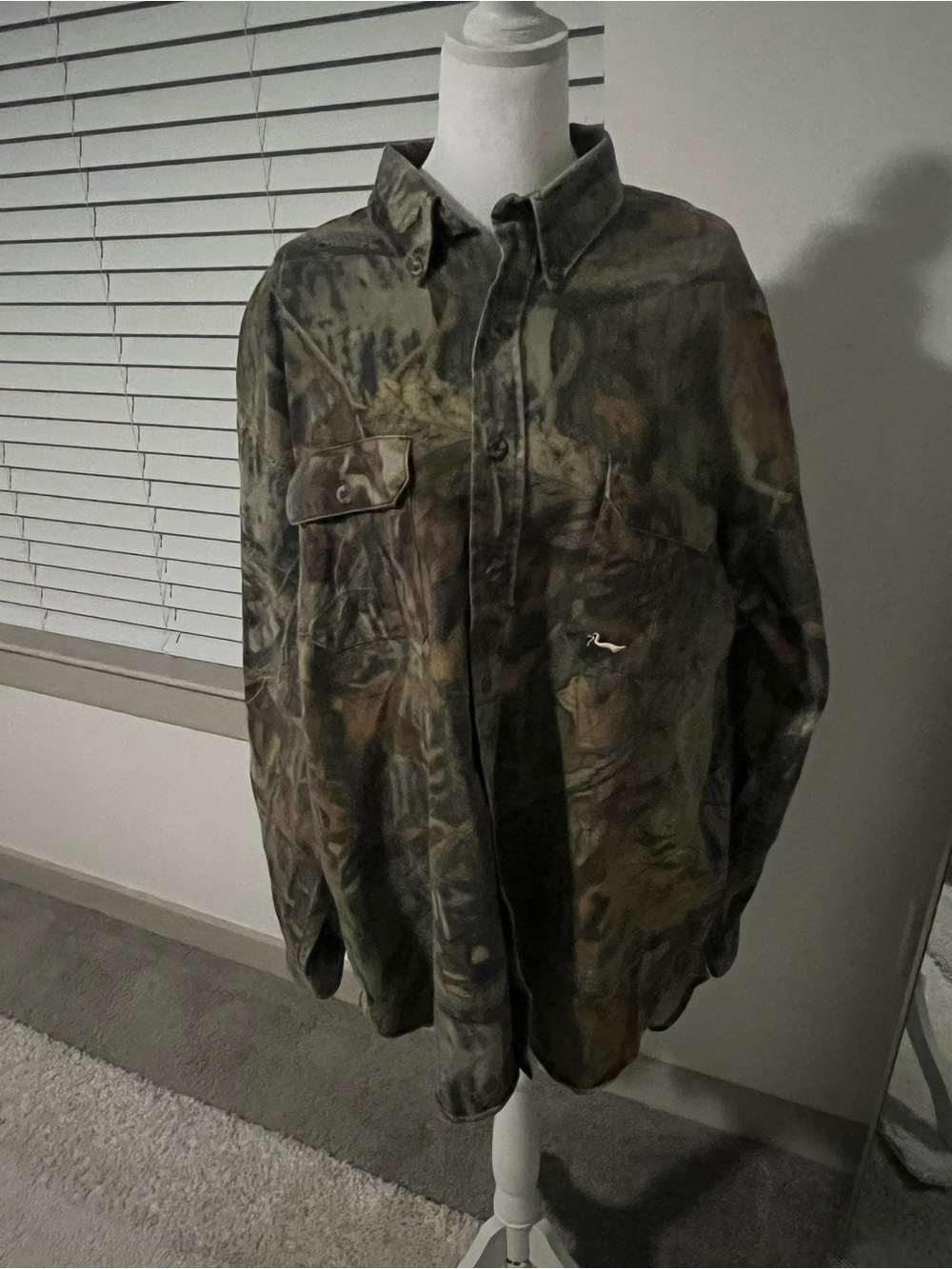 Duxbak Men's Army Green Camouflage Field Shirt Jacket